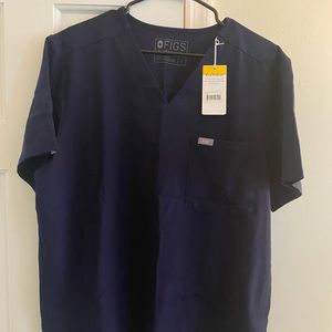 NWT FIGS navy scrub top